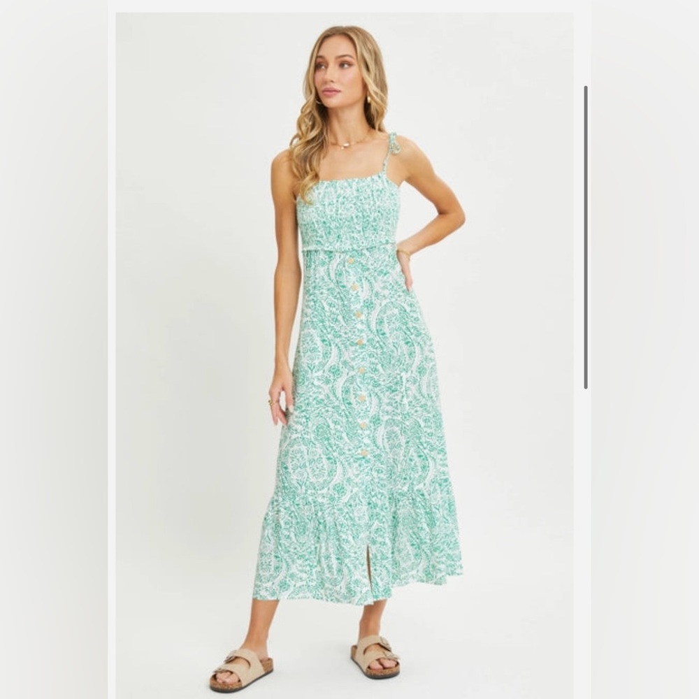 Sweet Lovely by Jen Green Paisley Paradise Dress Medium - Picture 2 of 10